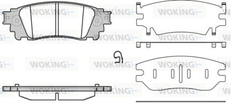 Колодки гальмівні диск. задн. (Remsa) Lexus Nx (zgz1_, agz1_, ayz1_) 2.0 14-,Lexus Nx (zgz1_ (P17363.00) woking p1736300