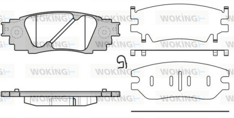 Колодки тормозные диск. задн. (Remsa) Lexus RX UX ES, Toyota Camry V70, Rav4 V (P17363.10) woking p1736310