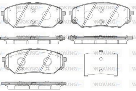 Колодки тормозные диск. перед. (Remsa) Kia Sorento III 15> (P17613.02) woking p1761302