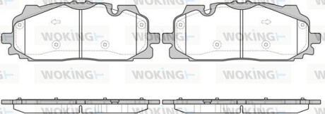 Колодки гальмівні woking p1767300