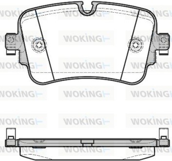 Колодки гальмівні woking p1768308