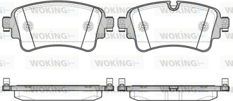 Колодки тормозные диск. задн. (Remsa) Audi Q7 3.0 15- (P17693.08) woking p1769308