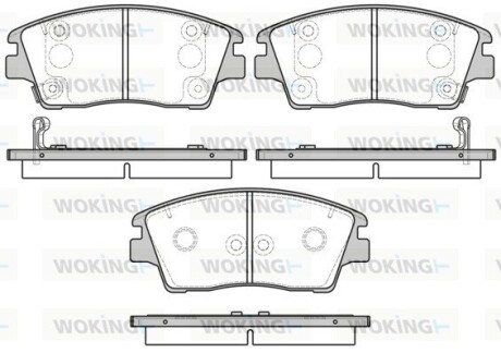 Колодки гальмівні woking p1776302