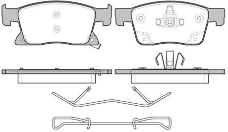 Колодки гальмівні woking p17793.02