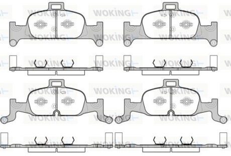 Колодки гальмівні диск. перед. (Remsa) Audi A4 A5 16> / Q5 17> (P17913.00) woking p1791300