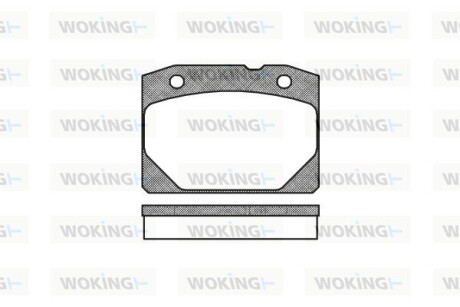 КОЛОДКИ ГАЛЬМІВНІ woking p1803.00