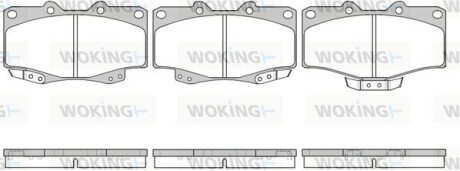 Колодки гальмівні диск. перед. (Remsa) Great wall Safe 2.2 02-09 (P2153.04) woking p215304