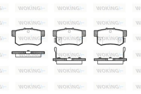 Колодки тормозные woking p2253.22