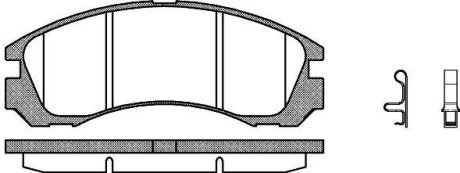 Колодки гальмівні woking p2543.32