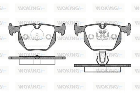 Колодки гальмівні диск. задн. (Remsa) BMW X5e53 X3e83 3e46 7e38 (P2813.20) woking p281320