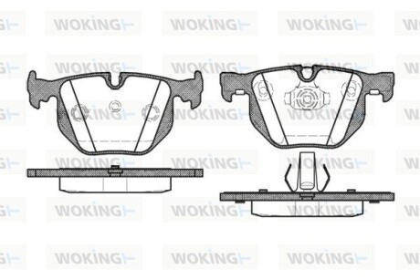 Колодки гальмівні woking p2813.40