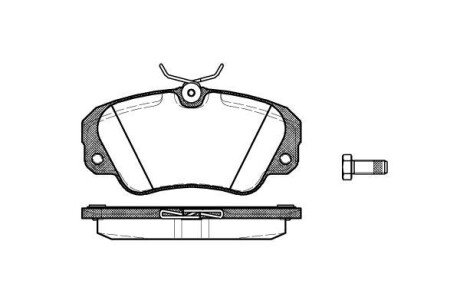 Колодки тормозные woking p2823.00