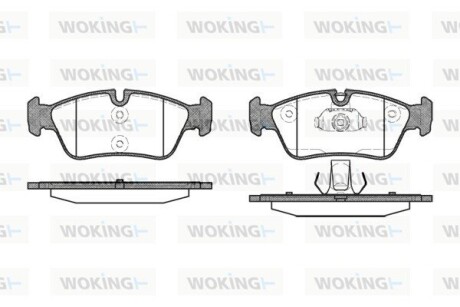 КОЛОДКИ ГАЛЬМІВНІ woking p2843.40