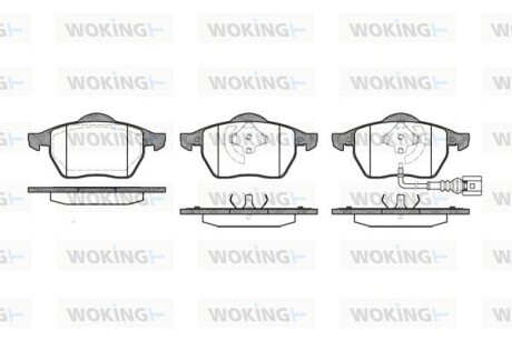 Колодки тормозные диск. перед. (Remsa) Seat Ibiza iv 1.8 02-09,Seat Ibiza iv 1.9 02-09 (P2903.41) woking p290341