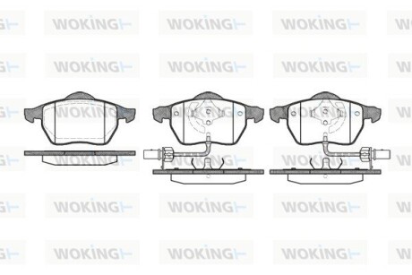 КОЛОДКИ ГАЛЬМІВНІ woking p2903.52