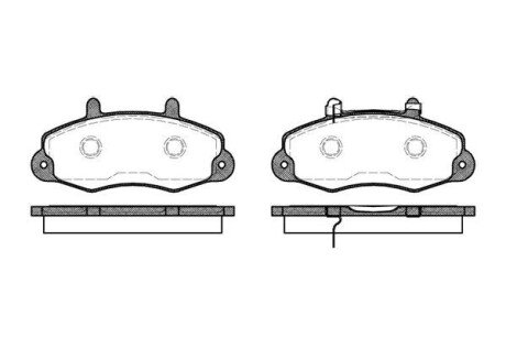 Колодки гальмівні woking p2913.02