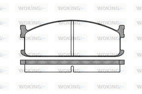 КОЛОДКИ ГАЛЬМІВНІ woking p3043.00