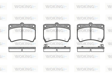 КОЛОДКИ ГАЛЬМІВНІ woking p3123.12