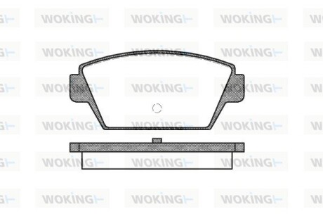 Колодки гальмівні woking p3153.00