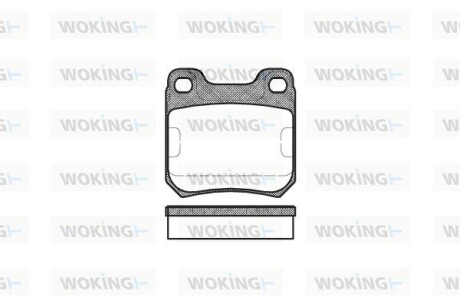 Колодки тормозные woking p3393.00