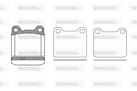 Колодки тормозные woking p3573.20