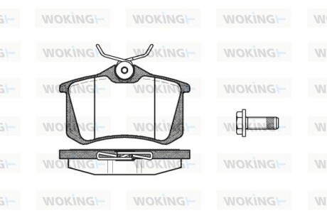 КОЛОДКИ ГАЛЬМІВНІ woking p3633.05