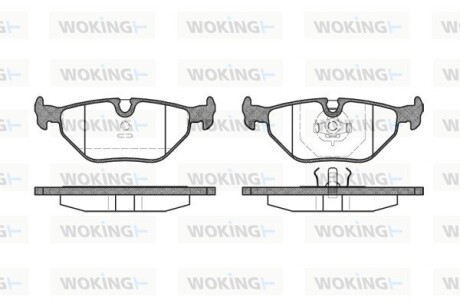 КОЛОДКИ ГАЛЬМІВНІ woking p3653.00