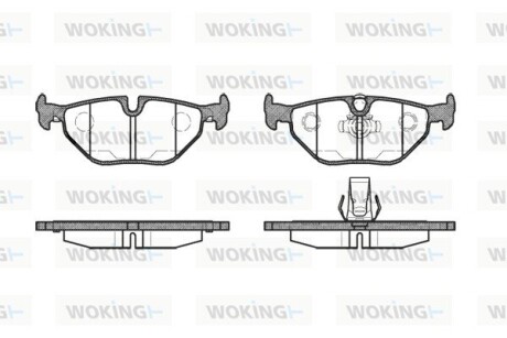 КОЛОДКИ ГАЛЬМІВНІ woking p3653.15