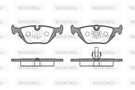 Колодки гальмівні woking p3653.50