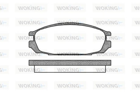 КОЛОДКИ ГАЛЬМІВНІ woking p392300 (фото 1)