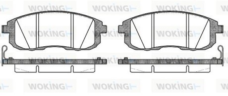 Колодки тормозные диск. перед. (Remsa) Nissan Cube 1.5 07-,Nissan Cube 1.6 07- (P3933.14) woking p393314