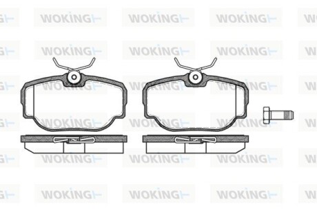 Колодки тормозные woking p4773.00