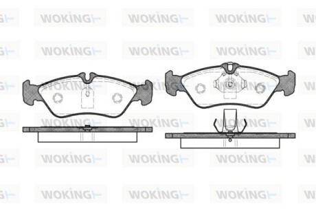 Колодки гальмівні диск. задн. (Remsa) MB Sprinter I 96>06 / VW LT 28-46 II 96>06 (P4803.00) woking p480300