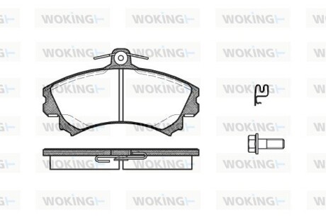 Колодки гальмівні диск. перед. (Remsa) Mitsubishi Colt 04> (P4903.21) woking p490321