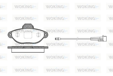 Колодки тормозные woking p5143.01