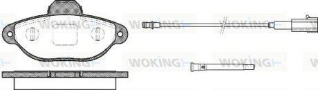 Колодки гальмівні диск. перед. (Remsa) Fiat 500 07>, Fiorino Qubo 08> (P5143.21) woking p514321