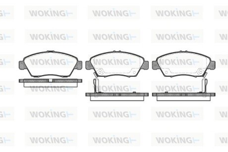 Колодки тормозные woking p5183.02