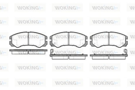 Колодки тормозные woking p5253.02