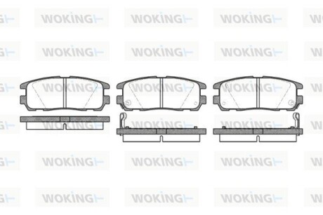 Колодки тормозные диск. задн. (Remsa) Great wall Haval 5 2.0 10-,Great wall Haval 5 2.4 10- (P5263.02) woking p526302