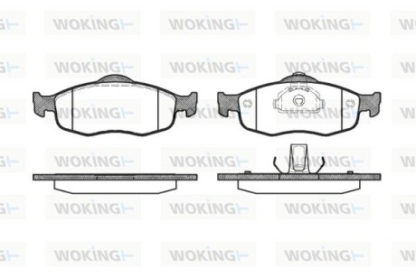 Колодки тормозные woking p5323.00