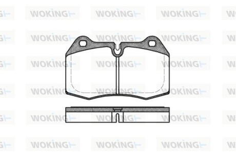 Колодки гальмівні woking p5413.00