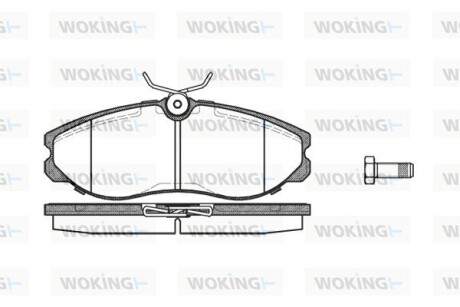 Колодки тормозные woking p5623.00