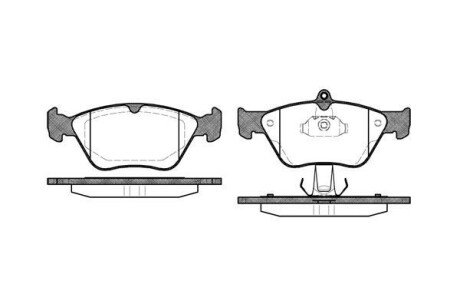 Колодки тормозные woking p5683.00