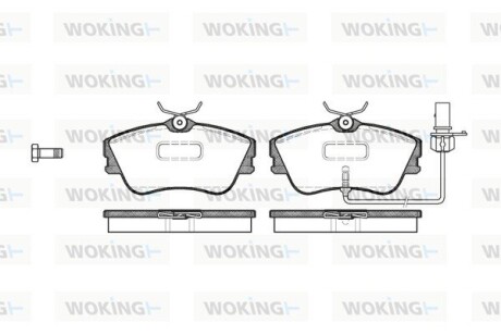 Колодки тормозные woking p5803.21