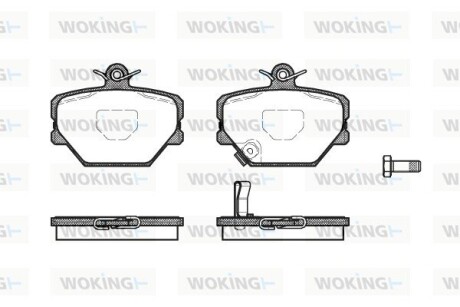 Колодки тормозные диск. перед. (Remsa) Smart Fortwo CityCoupe 01>, 07> (P6053.02) woking p605302