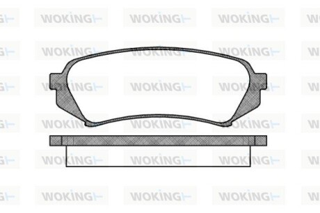 Колодки тормозные диск. задн. (Remsa) Lexus Rx (mhu3_, gsu3_, mcu3_) 3.0 03-08 (P6063.00) woking p606300