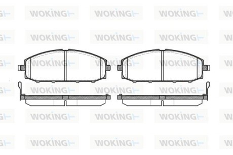 КОЛОДКИ ГАЛЬМІВНІ woking p6113.04