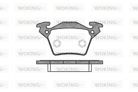 Колодки тормозные woking p6173.00