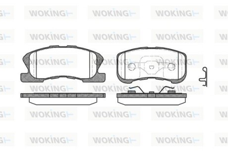 Колодки гальмівні woking p6203.02