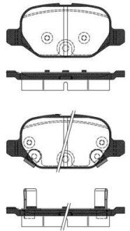 Колодки гальмівні woking p6273.32